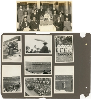 1935 U.S. Tour of Japan Baseball Photo Album Featuring Lou Gehrig and Jesse Owens